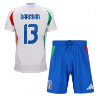 Maglia Calcio Italia Matteo Darmian #13 Seconda Divisa Bambino Europei 2024 Manica Corta (+ pantaloncini)